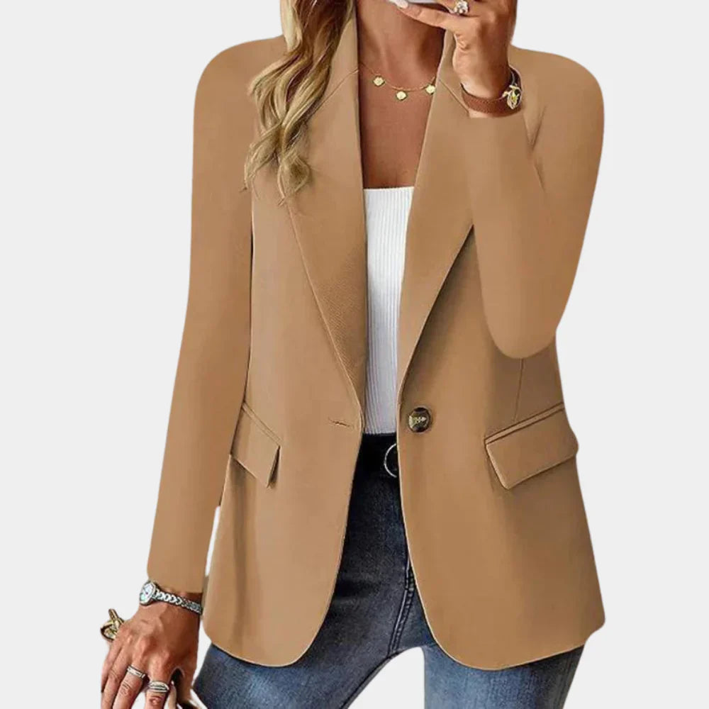 Figursyet sommerblazer med stretch