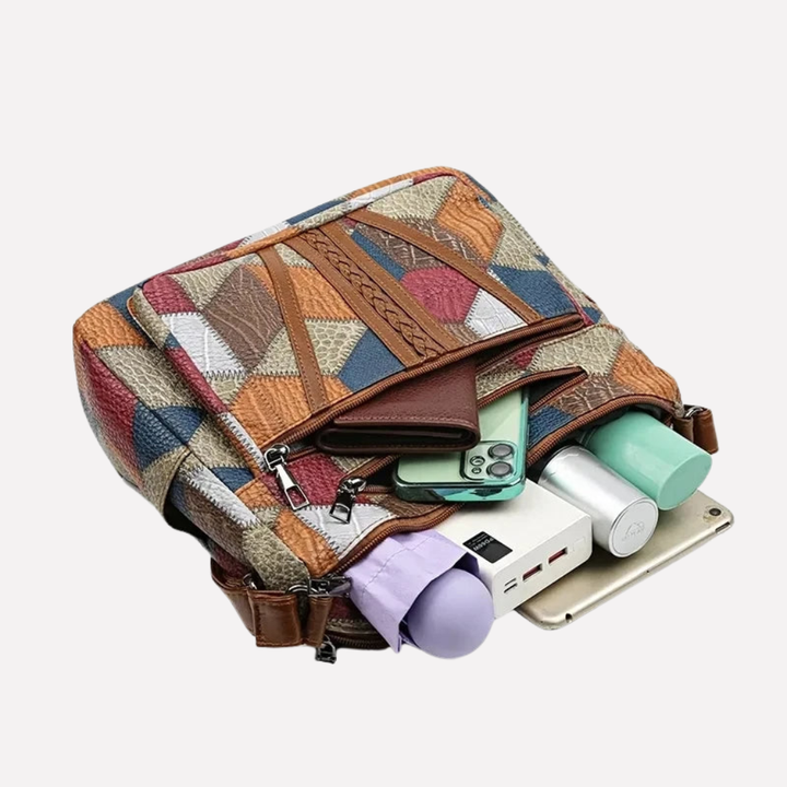Kvinnors patchwork-handväska