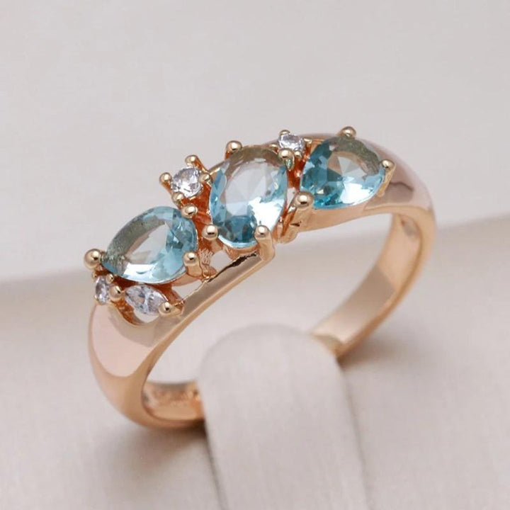 Vintage zirkoniaring i elegant guld