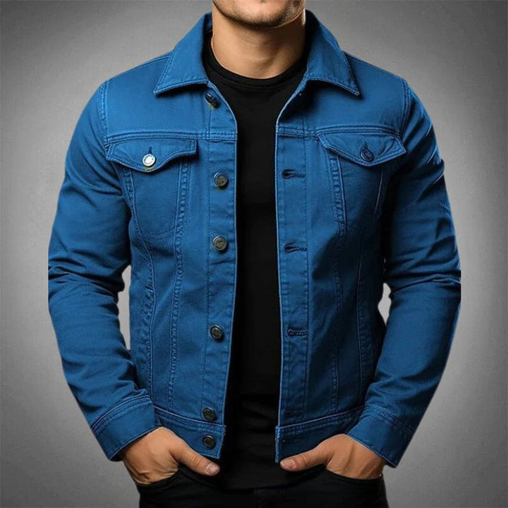 Moderne og tidløs denimjakke til herrer