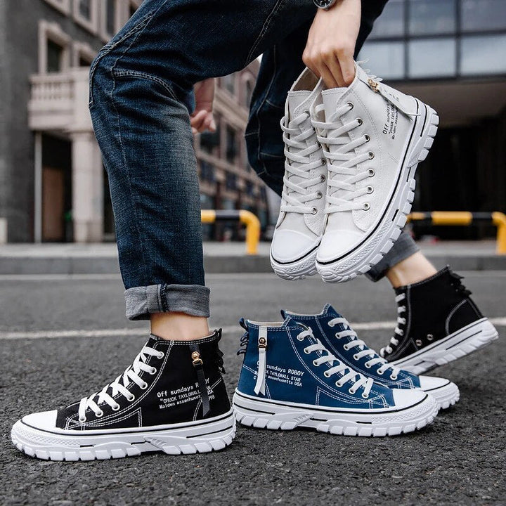 Herrsneakers med sportig elegans och komfort