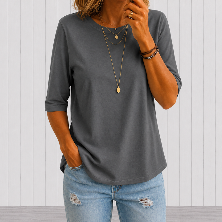 Comfort Coverage-t-shirt med längre halvlånga ärmar
