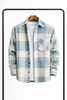 Klassisk rutig overshirt för herr – varm, bekväm skjortjacka som mellanlager