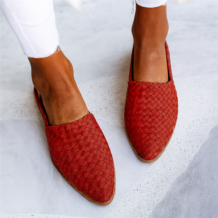 Retro britiske flade sandaler