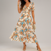 Blomstret midikjole