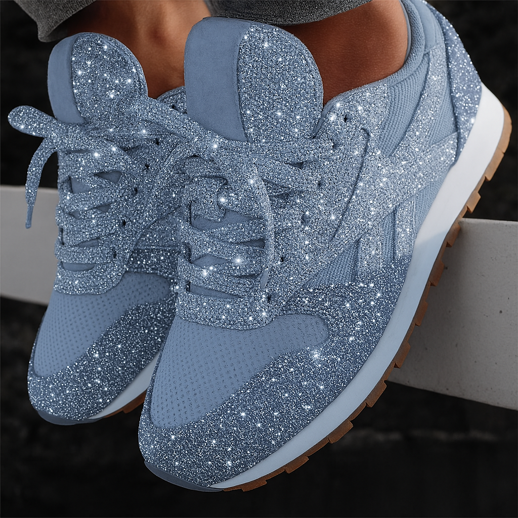 Glitrende grove sneakers til kvinder