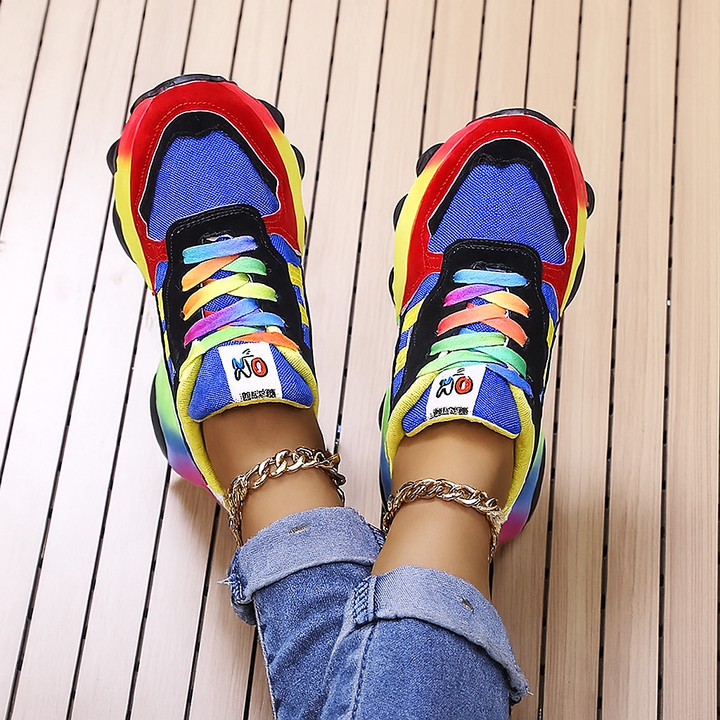 Fargerike Casual Platform Sneakers