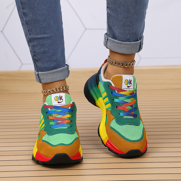 Fargerike Casual Platform Sneakers