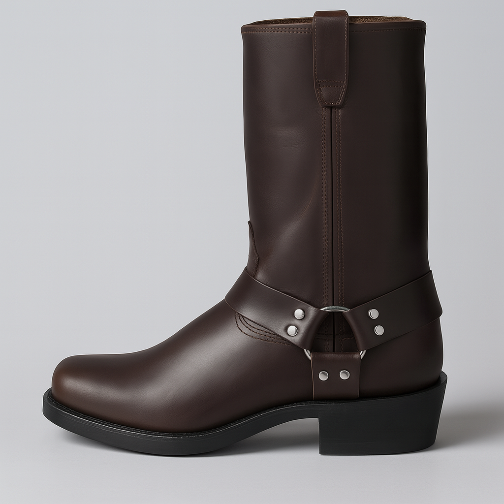 Slitstarka cowboyboots i vintage-stil för kvinnor
