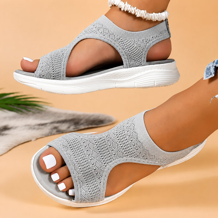 Sandaler för Dam med Utskärningar och öppen Tå