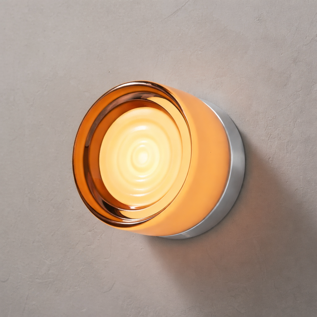Nordisk rund vägglampa – modern LED-vägglampa för sovrum och hall