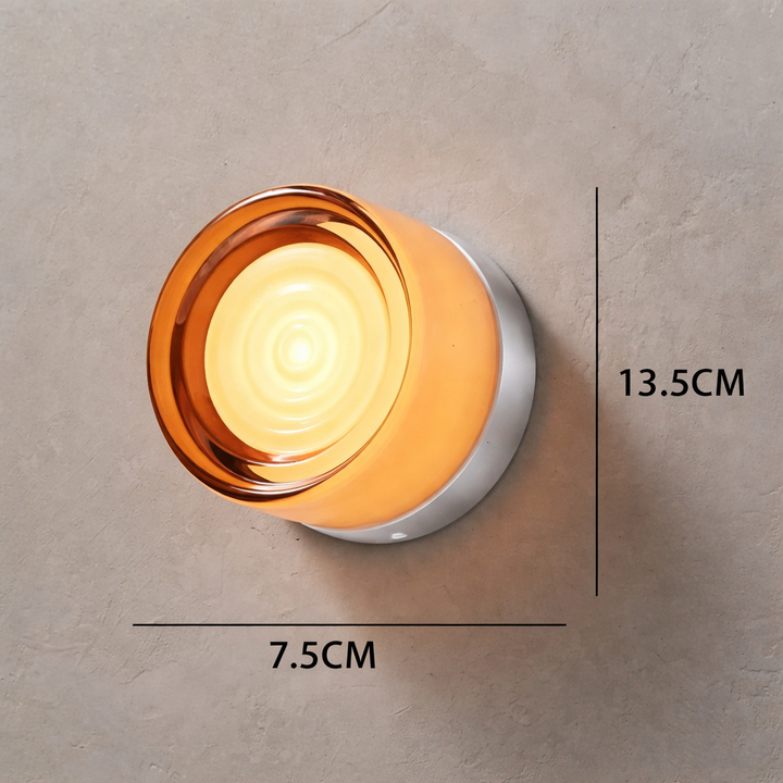 Nordisk rund vägglampa – modern LED-vägglampa för sovrum och hall