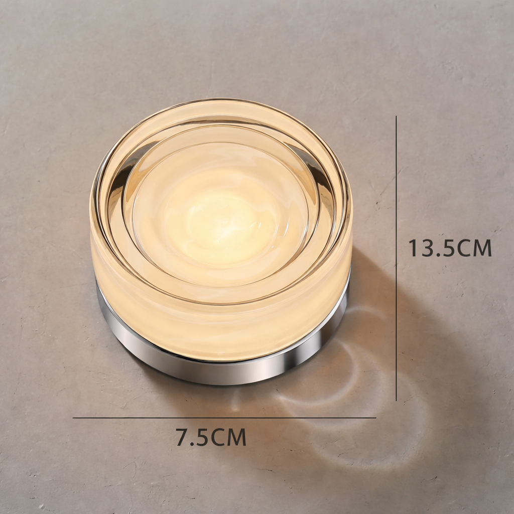 Nordisk rund vägglampa – modern LED-vägglampa för sovrum och hall
