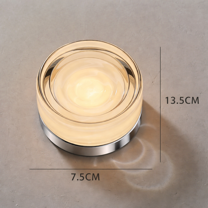 Nordisk rund vägglampa – modern LED-vägglampa för sovrum och hall
