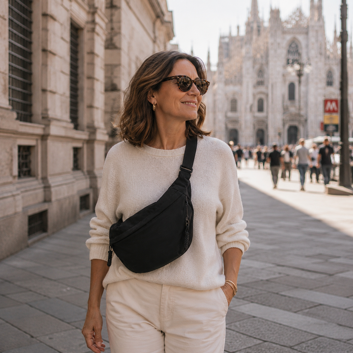 Svart axelväska – elegant crossbody-väska för vardagen
