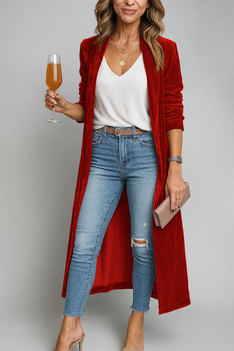 Lang Duster Cardigan for kvinner