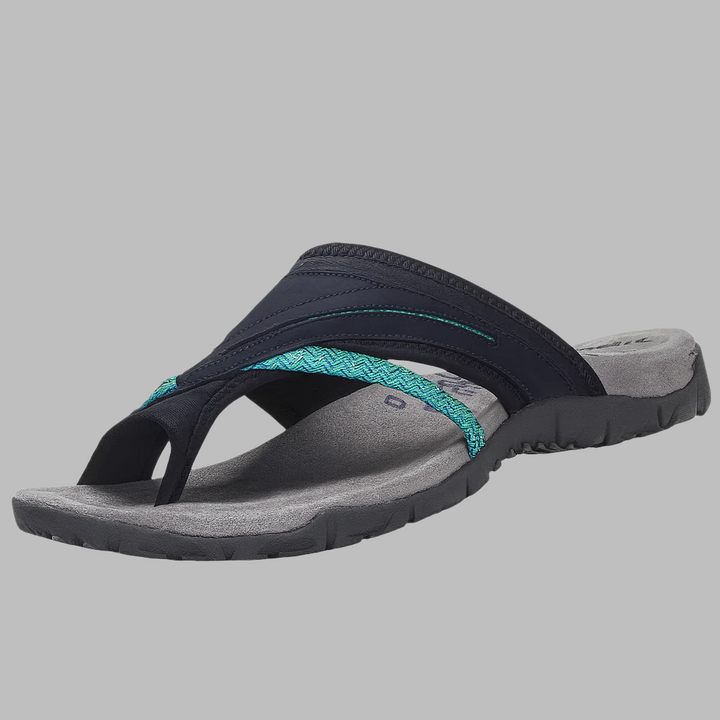 Komfortable sandaler med krydsede remme