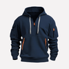 Herrhoodie med justerbar huva