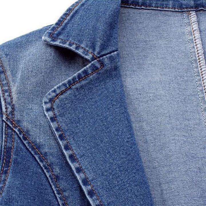 Snygg jeansblazer til kvinder