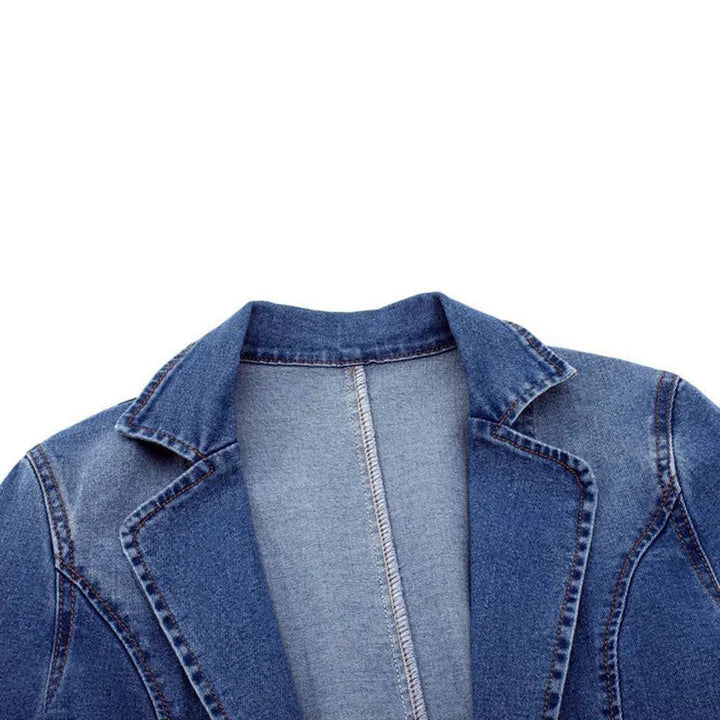 Snygg jeansblazer til kvinder