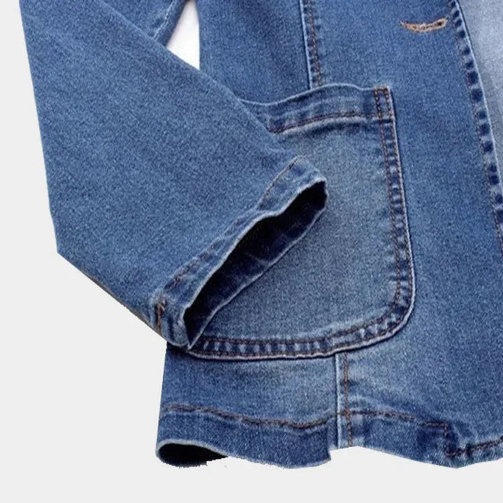 Snygg jeansblazer til kvinder
