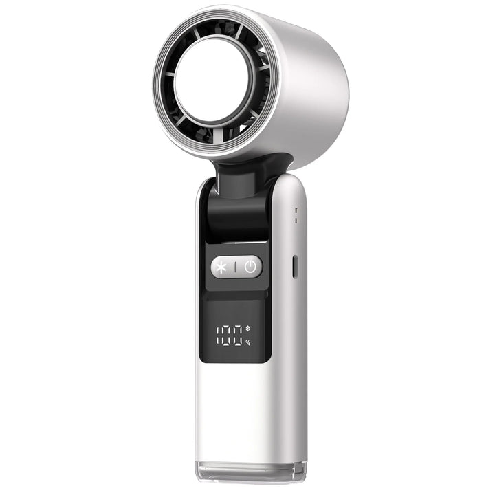 HandyFan Pro – hopfällbar bärbar fläkt med digital display och 4000mAh batteri