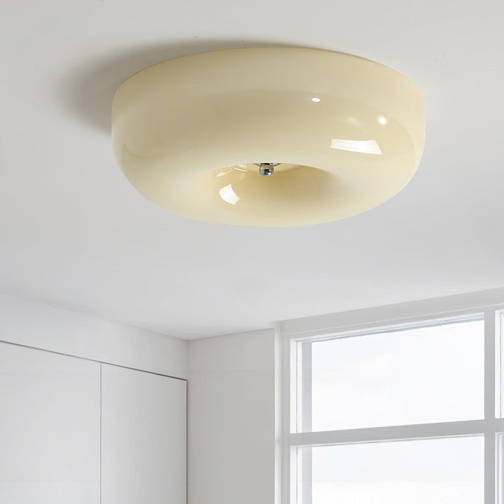 Afralia Modern Taklampa i Virvlande Glas