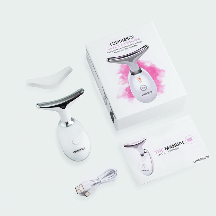 LED-ansiktslyft- och massageverktyg 7-i-1 – Vénera