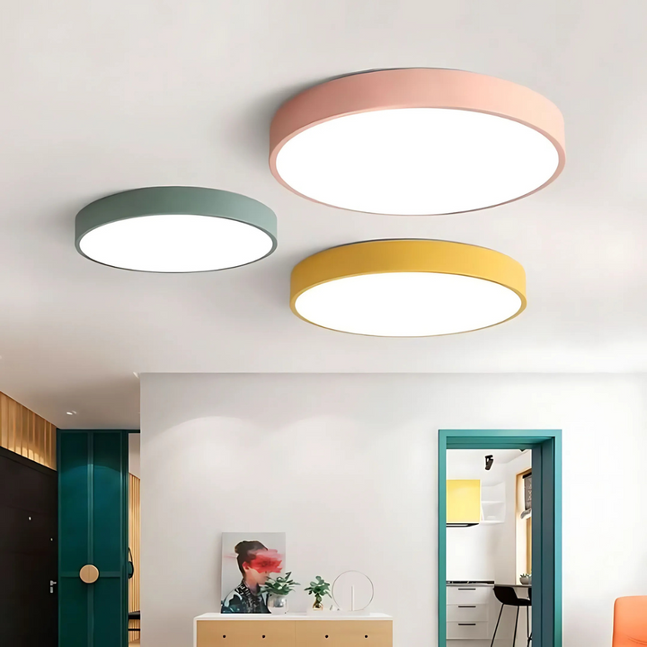 Delos Skandi taklampa i trä | Naturlig LED-designbelysning