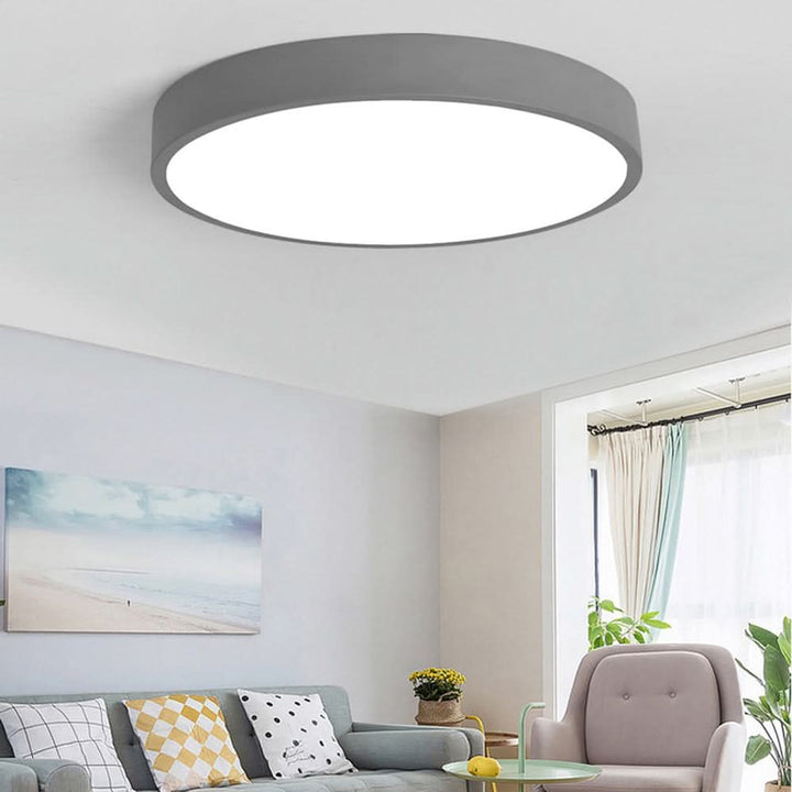 Taklampa | Rund LED-taklampa | Metall | Eterna