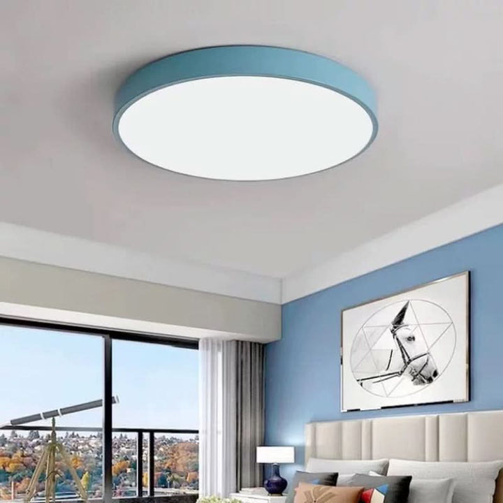 Taklampa | Rund LED-taklampa | Metall | Eterna