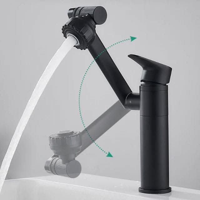 FLEXISPOUT – Flexibel 360°-kran med sprayfunktion för handfatet