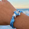 Elegant silverarmband med havssköldpaddsmotiv
