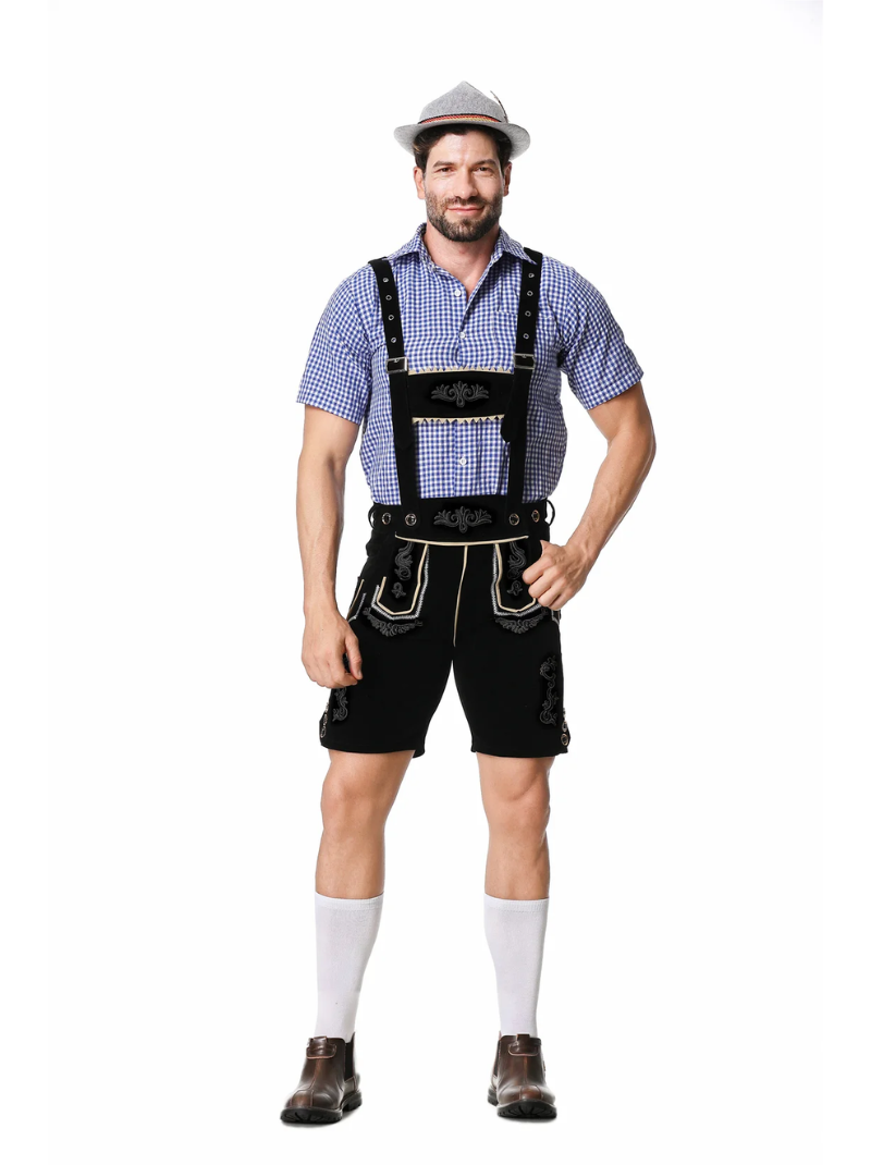 Läderhosdräkt för herr till tyska Oktoberfest