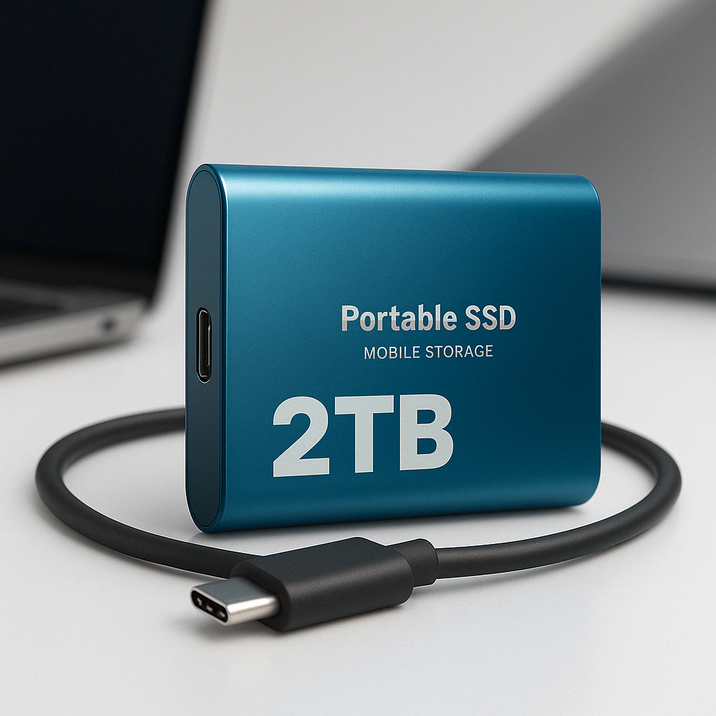 Bärbar SSD-hårddisk med hög hastighet och kompakt design