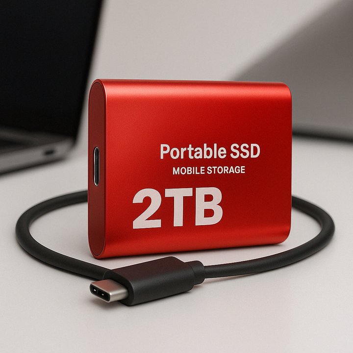 Bärbar SSD-hårddisk med hög hastighet och kompakt design