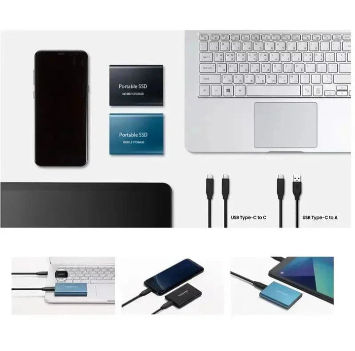 Bärbar SSD-hårddisk med hög hastighet och kompakt design