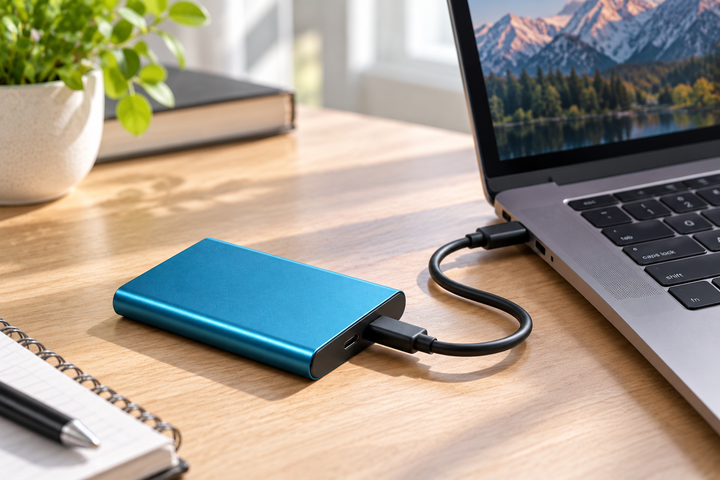 Robust extern SSD 30 TB för stora filer