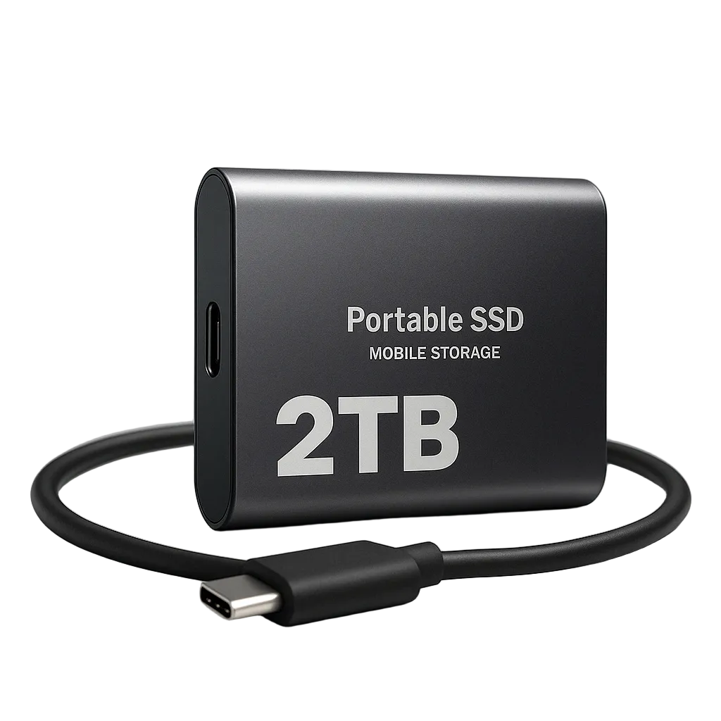 Snabb extern 2 TB SSD