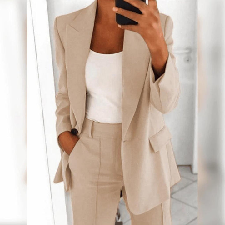 Elegant 2-delat kostymset för kvinnor