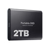 Extern SSD 2 TB, snabb lagring, bärbar USB-C-disk