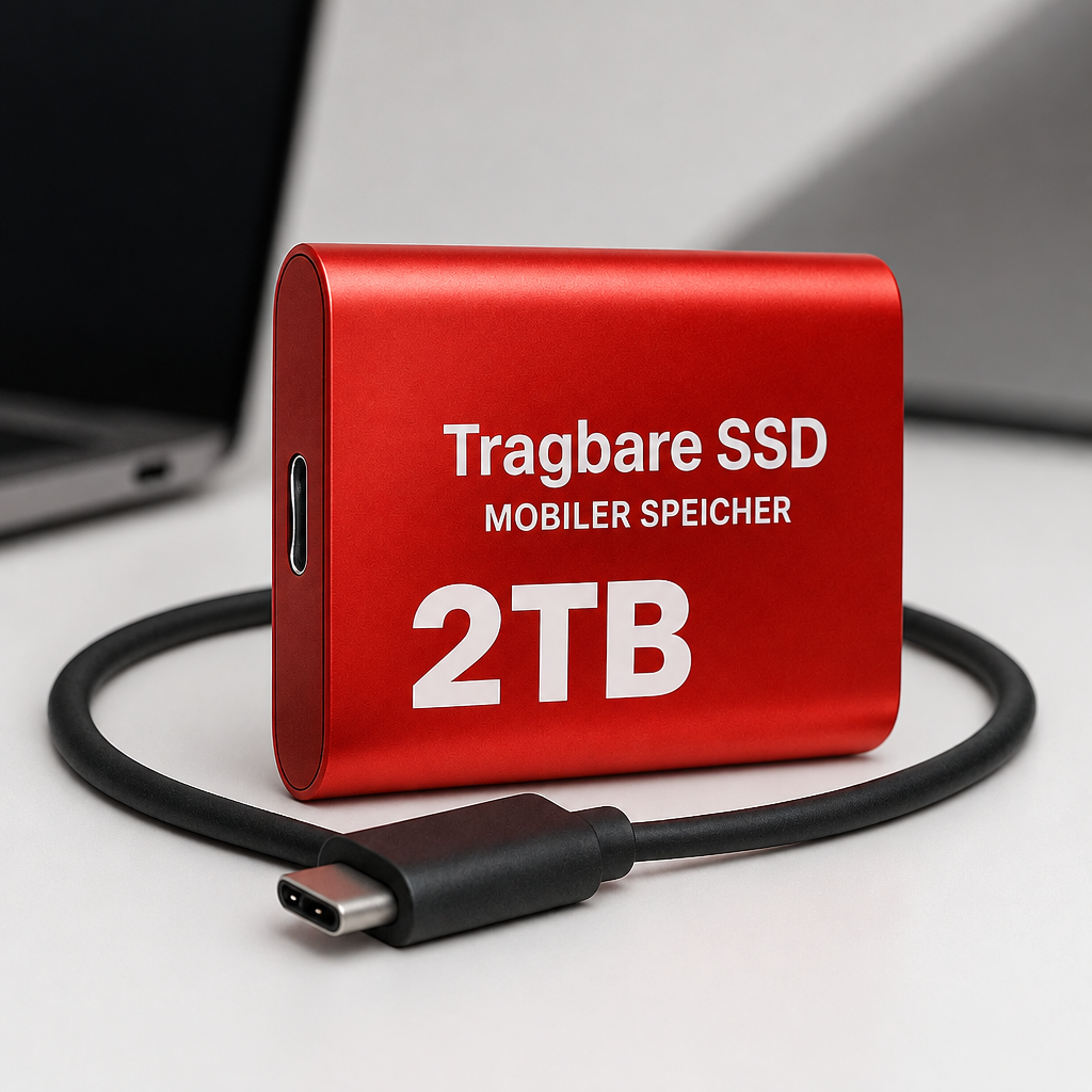 Bärbar 2 TB SSD för laptop och PC