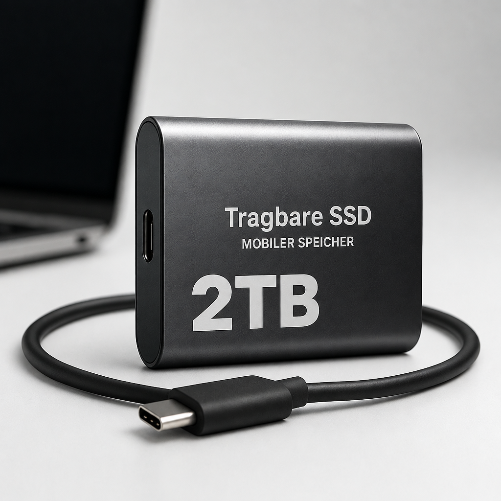 Extern 2 TB SSD med USB-C och hög hastighet