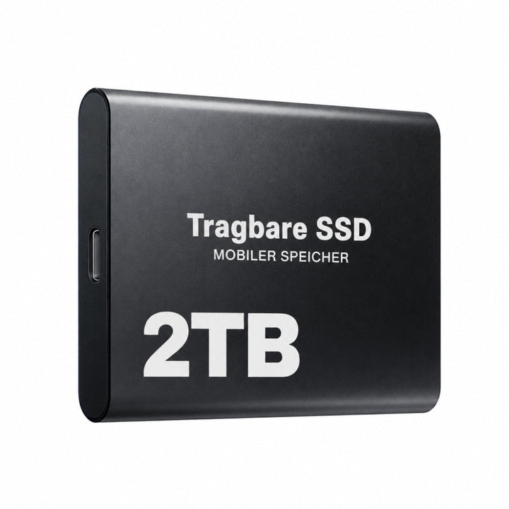 Extern 2 TB SSD med USB-C och hög hastighet