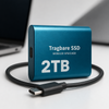 Extern 2 TB SSD med USB-C och hög hastighet