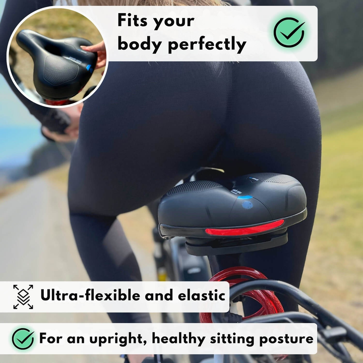 Cykelsadel | Ergonomisk komfort | Stötdämpande design