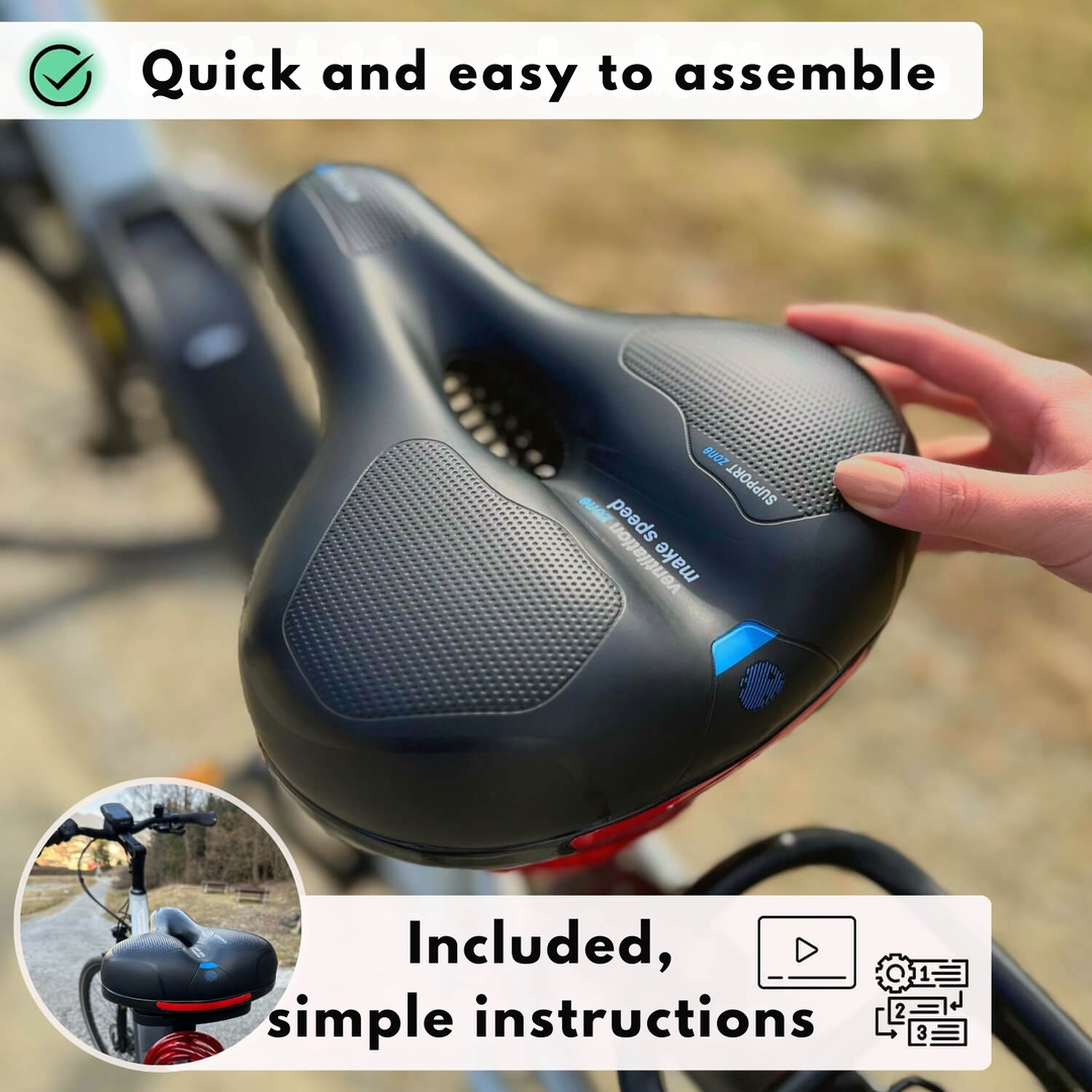 Cykelsadel | Ergonomisk komfort | Stötdämpande design