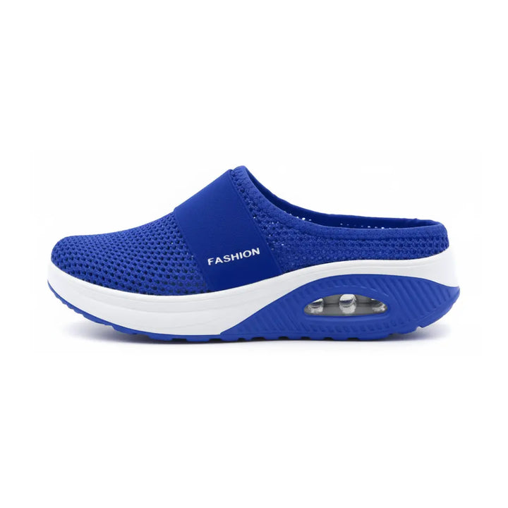 Ortopediska slip-on-sandaler för dam – bekväma, andningsaktiva sandaler för promenader