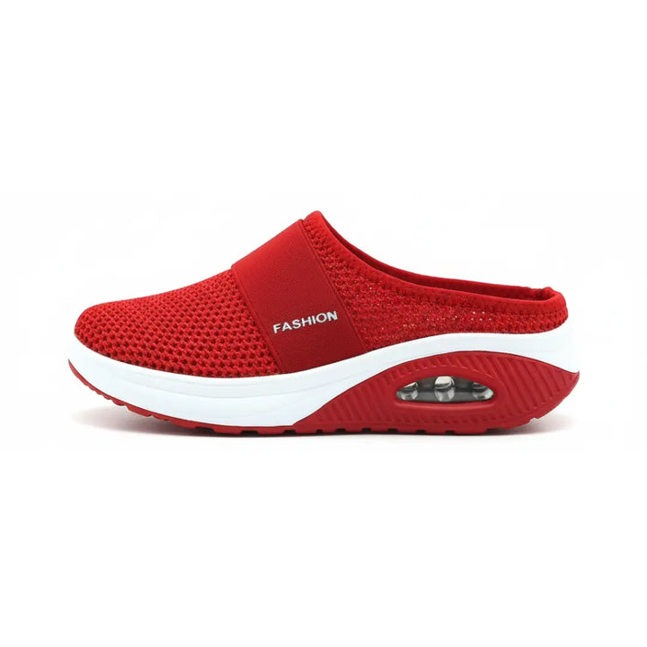Ortopediska slip-on-sandaler för dam – bekväma, andningsaktiva sandaler för promenader