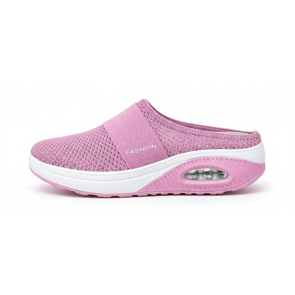 Ortopediska slip-on-sandaler för dam – bekväma, andningsaktiva sandaler för promenader